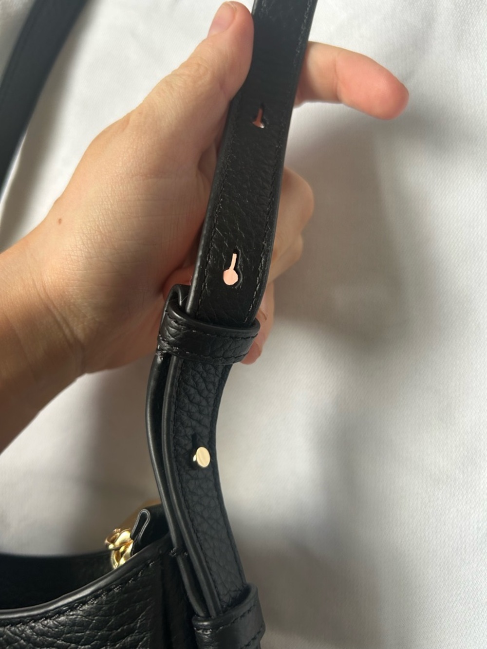 NWOT - Kate Spade Black Pebbled Leather Shoulder Bag - Picture 7 of 7